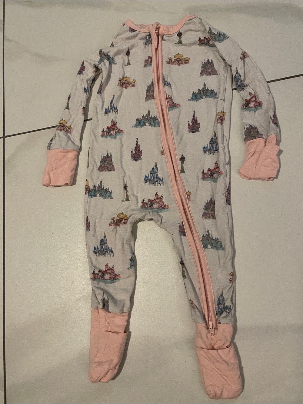 3/$15 - Disney Princess Castle Footed One-Piece pajama